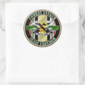 1e Cavaleriedivisie Gevechttanker 19K OIF Ronde Sticker (Tas)