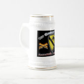 1e Cavaleriedivisie Gift Stein Bierpul (Voorkant links)