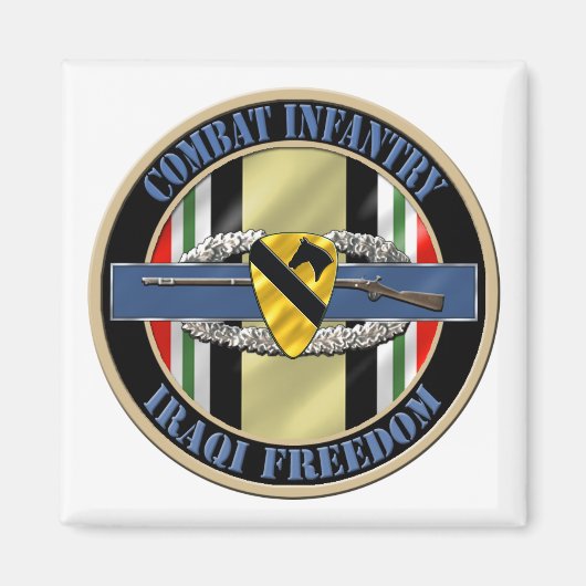 1e Cavaleriedivisie Infanterie OIF Magneet (Voorkant)