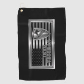 1e Cavaleriedivisie Irak Veteraan Golfhanddoek (Voorkant)