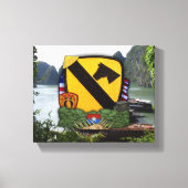 1e cavaleriedivisie Luchtcav Vietnam Oorlogsvetera Canvas Afdruk (Voorkant)