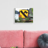 1e cavaleriedivisie Luchtcav Vietnam Oorlogsvetera Canvas Afdruk (Insitu (Woonkamer))
