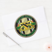 1e Cavaleriedivisie Militaire Politie OIF Ronde Sticker (Envelop)