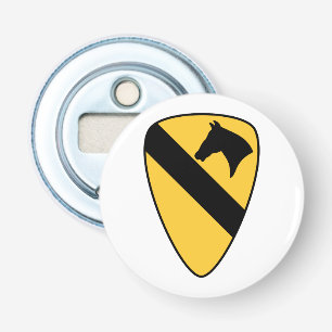 1e Cavaleriedivisie Patch Patriottisch Button Flesopener