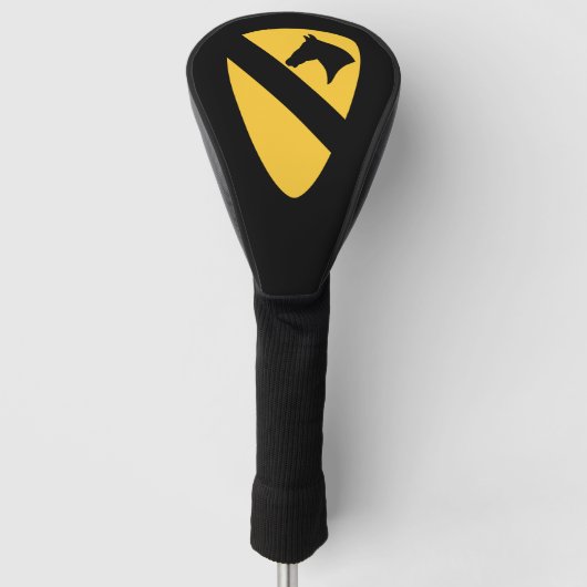 1e Cavaleriedivisie Patch Patriottisch Golfheadcover (Voorkant)