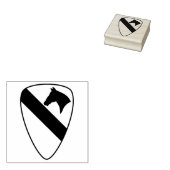 1e Cavaleriedivisie Patch Patriottisch Rubberstempel (Gestempeld)
