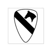 1e Cavaleriedivisie Patch Patriottisch Rubberstempel (Afrduk)