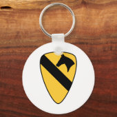 1e Cavaleriedivisie Patch Patriottisch Sleutelhanger (Voorkant)
