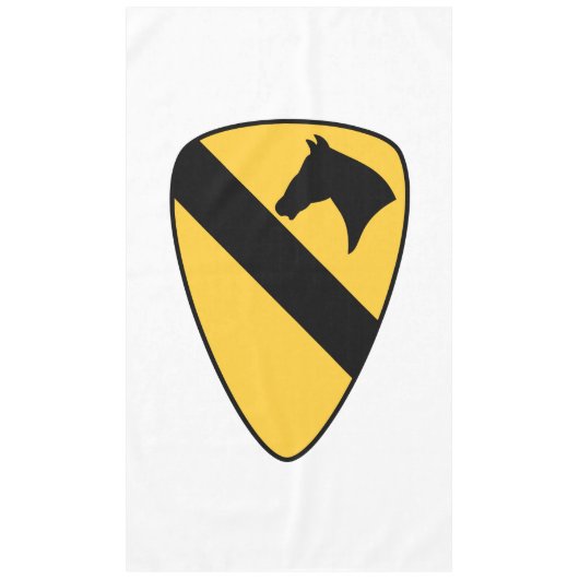 1e Cavaleriedivisie Patch Patriottisch Tafelkleed (Voorkant)