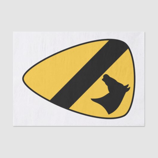 1e Cavaleriedivisie Patch Patriottisch Tissuepapier (Voorkant)