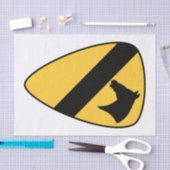 1e Cavaleriedivisie Patch Patriottisch Tissuepapier (Craft)