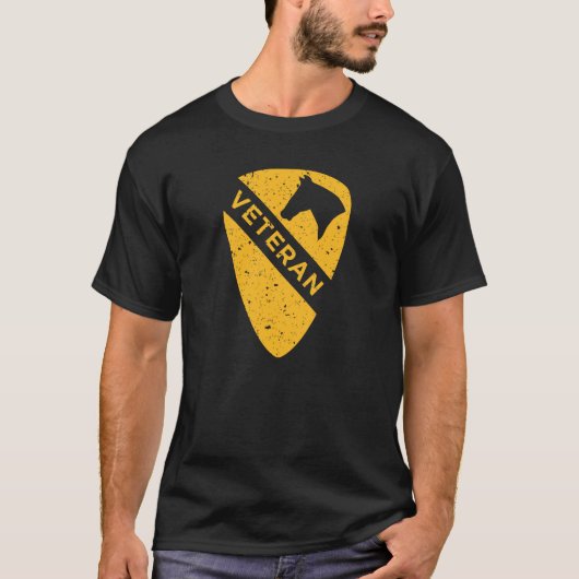 1e Cavaleriedivisie - Veteraan (Verweerd) T-shirt (Voorkant)