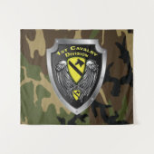1e Cavaleriedivisie Veteraan Wandkleed (Voorkant (horizontaal))
