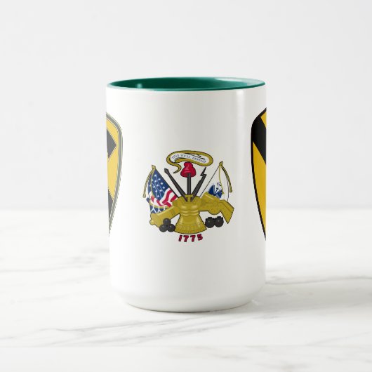 1e Cavalry Combat Service Identification Badge Mok (Midden)