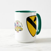 1e Cavalry Combat Service Identification Badge Mok (Voorkant rechts)