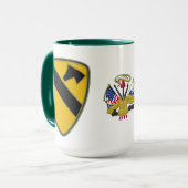 1e Cavalry Combat Service Identification Badge Mok (Voorkant links)