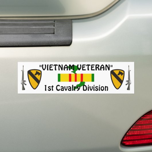 1e Cavalry Div bumper sticker (Op auto)