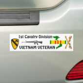 1e Cavalry Div bumper sticker 2 (Op auto)