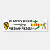 1e Cavalry Div bumper sticker 2 (Voorkant)
