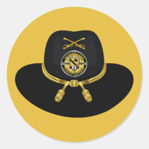 1e Cavalry divisie Afghanistan Veteraan Ronde Sticker