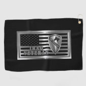 1e Cavalry divisie Irakveteraan Golfhanddoek (Horizontaal)