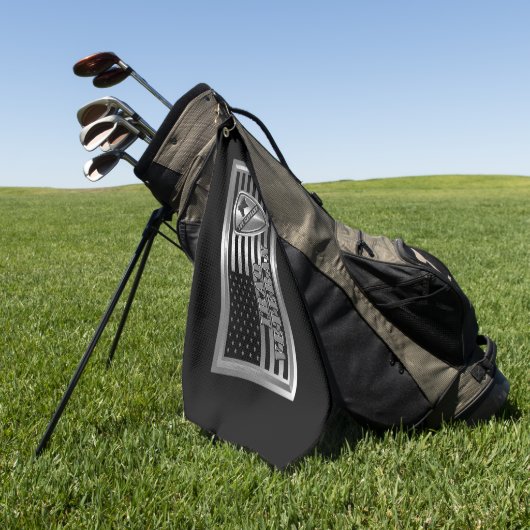 1e Cavalry divisie Irakveteraan Golfhanddoek (Groen)