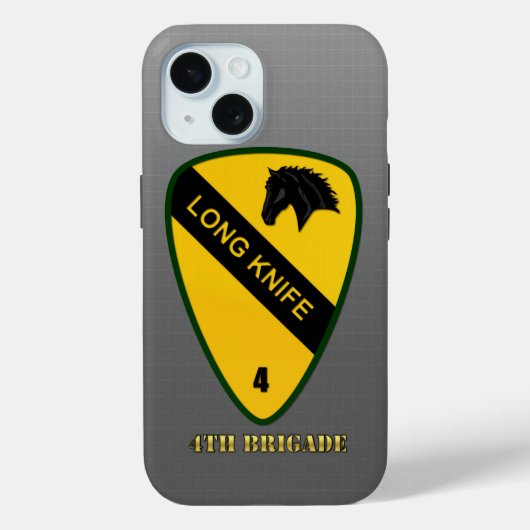 1e Cavalry Division, 4e Brigade iPhone Case (Achterkant)