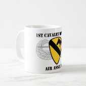 1e Cavalry Division Air Assault - met tekst Koffiemok (Voorkant links)