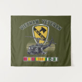 1e Cavalry Division Air Cav Vietnam Wandkleed (Voorkant (horizontaal))