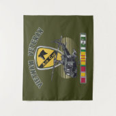 1e Cavalry Division Air Cav Vietnam Wandkleed (Voorkant)