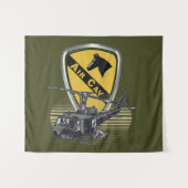 1e Cavalry Division Air Cav Vietnam Wandkleed (Voorkant (horizontaal))