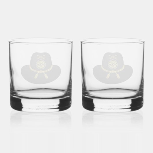 1e Cavalry Division Desert Storm Whisky Glas (Achterkant)
