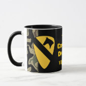 1e Cavalry Division Diamond Bord Coffee Mok (Links)