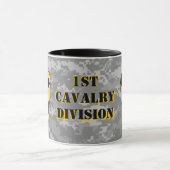 1e Cavalry Division Digital Urban Camo Coffee Mok (Midden)
