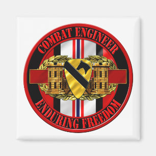 1e Cavalry Division Engineer OEF Magneet