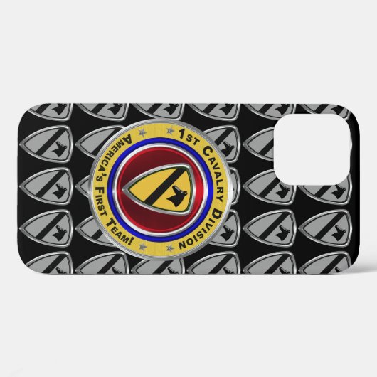 1e Cavalry Division "First Team" Case-Mate iPhone Case (Achterkant (horizontaal))