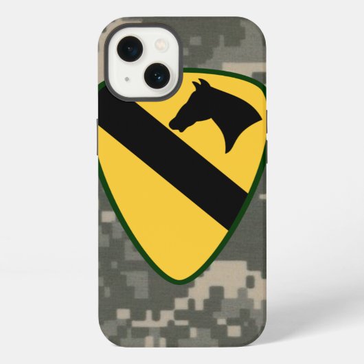 1e Cavalry Division "First Team" Digital Camo iPhone Hoesje (Achterkant)