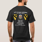 1e Cavalry Division "First Team" T-shirt (Achterkant)