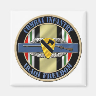 1e Cavalry Division Infantertry OIF Magneet