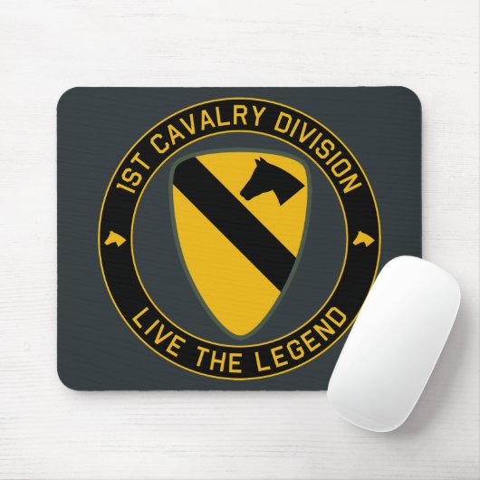 1e Cavalry Division Klasse A Mousepad Muismat (Met muis)