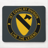 1e Cavalry Division Klasse A Mousepad Muismat (Voorkant)