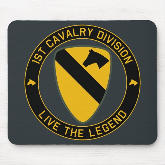 1e Cavalry Division Klasse A Mousepad Muismat (Voorkant)