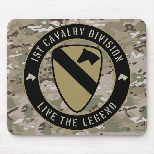 1e Cavalry Division Mousepad Muismat (Voorkant)