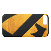 1e Cavalry Division Patch Worn Case-Mate iPhone Case (Achterkant (Horizontaal))