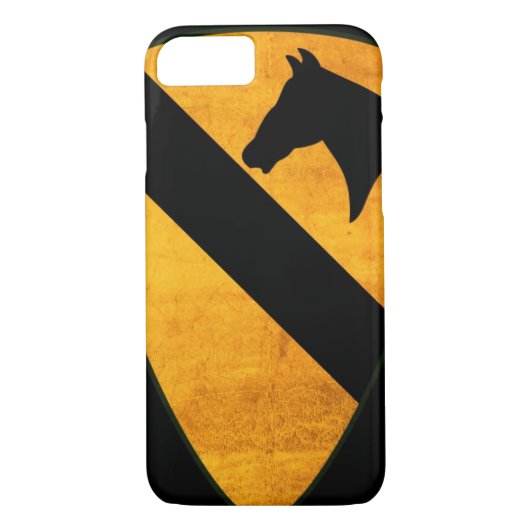 1e Cavalry Division Patch Worn Case-Mate iPhone Case (Achterkant)