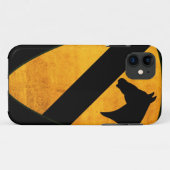 1e Cavalry Division Patch Worn Case-Mate iPhone Case (Achterkant (horizontaal))