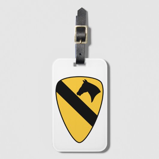 1e Cavalry Division Patriotic Patch Bagagelabel (Voorkant (verticaal))