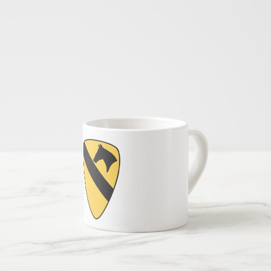 1e Cavalry Division Patriotic Patch Espresso Kop (Voorkant rechts)