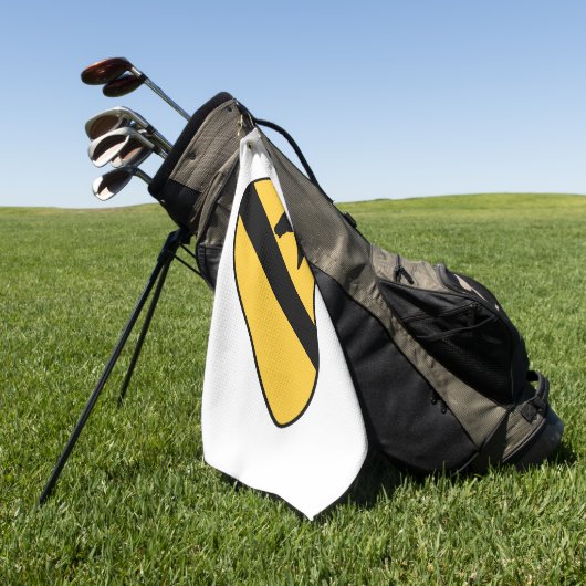 1e Cavalry Division Patriotic Patch Golfhanddoek (Groen)