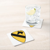 1e Cavalry Division Patriotic Patch Kartonnen Onderzetters (Insitu)